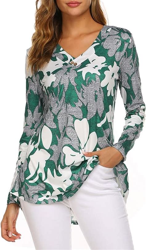 casual tops amazon|long sleeve ladies shirts casual.